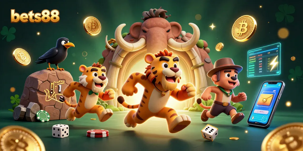 Experience thrilling gameplay with bets88's vibrant casino scene bursting with excitement and high-stakes action.