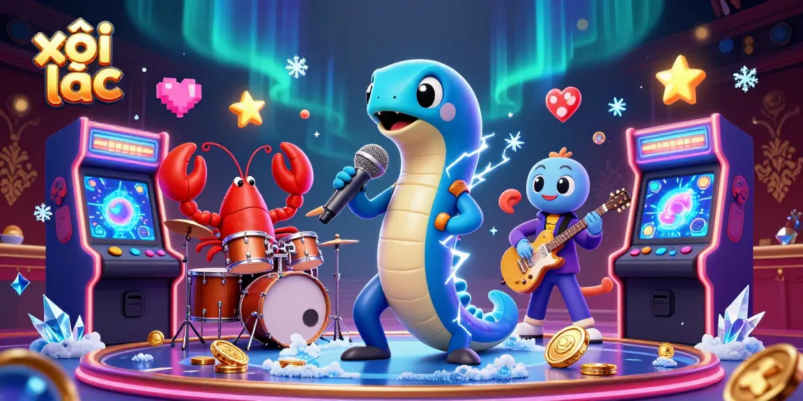 Xôi lạc enhances your gaming experience with a vibrant casino underwater scene, showcasing dynamic characters and lively elements.