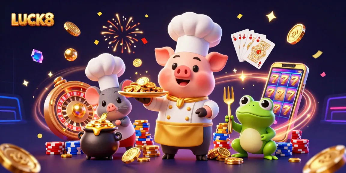 LUCK8 delivers exciting casino experiences with gold coins and vibrant game elements.